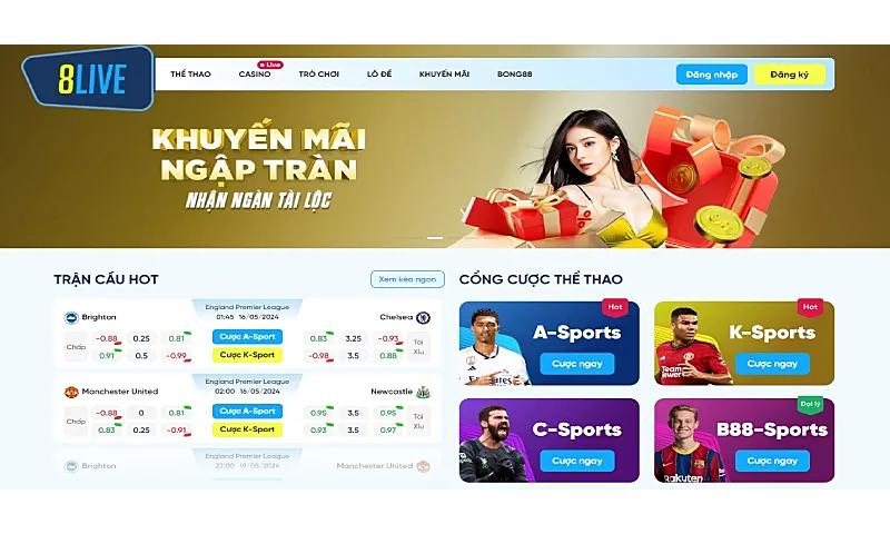Tưng bừng khuyến mãi hot tại nhà cái 8live.